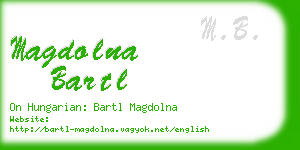 magdolna bartl business card